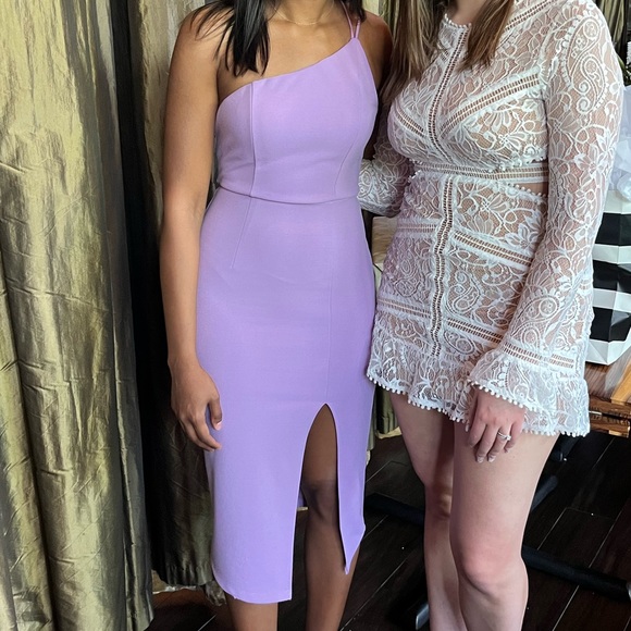 HELLO MOLLY EMBARK WITH YOU MIDI DRESS LILAC - Picture 2 of 5